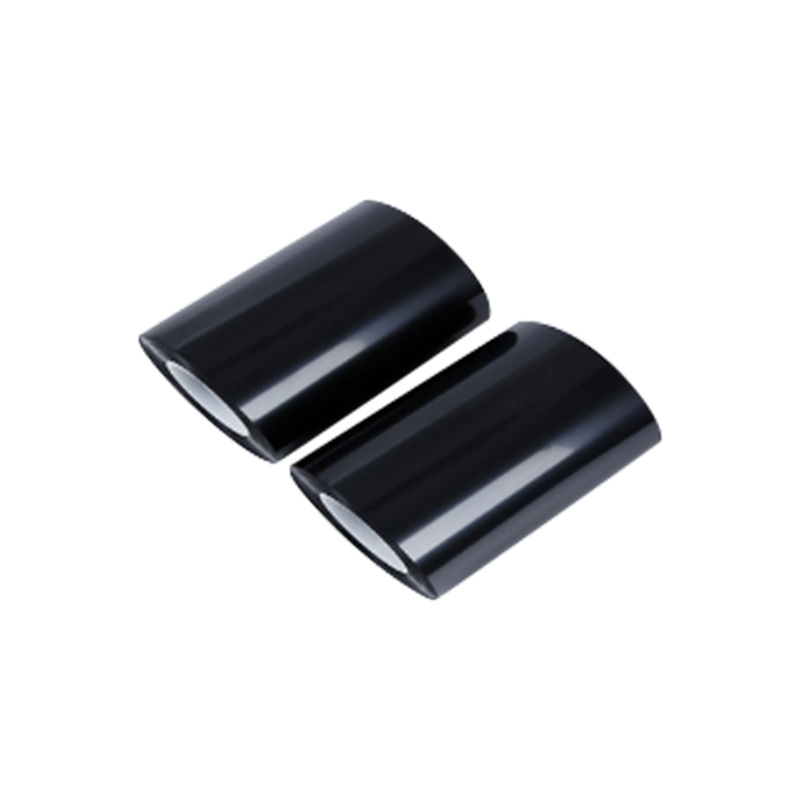 Svart icke-frakturerande glansig lasergravyrfilm